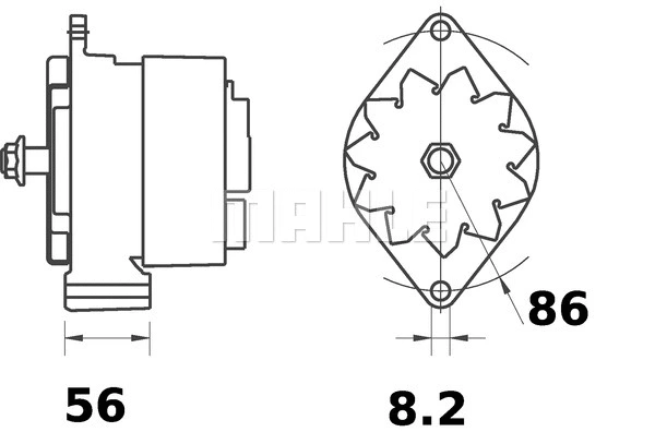 MG 313 KNECHT/MAHLE Генератор (фото 2)