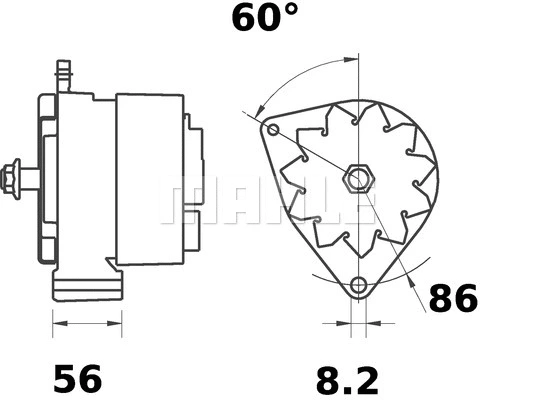 MG 314 KNECHT/MAHLE Генератор (фото 2)