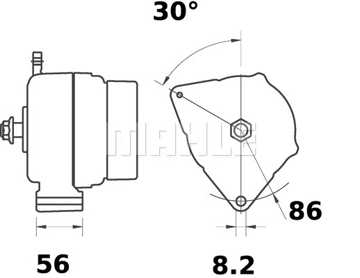 MG 353 KNECHT/MAHLE Генератор (фото 2)