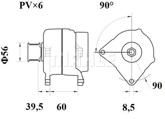 MG 363 KNECHT/MAHLE Генератор (фото 2)