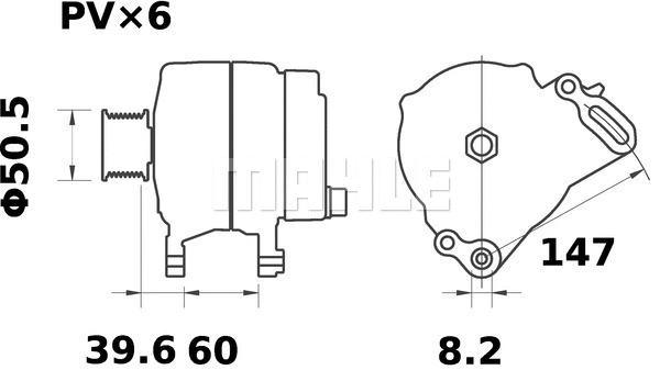 MG 367 KNECHT/MAHLE Генератор (фото 2)