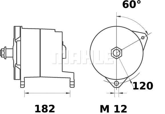 MG 391 KNECHT/MAHLE Генератор (фото 2)