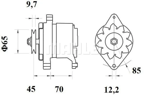 MG 423 KNECHT/MAHLE Генератор (фото 2)