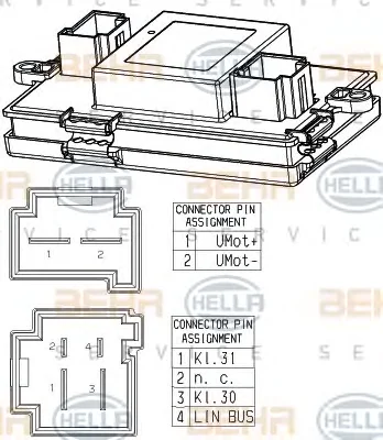 5HL 351 321-541 BEHR/HELLA/PAGID Блок управления отопителем (печкой) (фото 1)