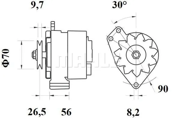 MG 513 KNECHT/MAHLE Генератор (фото 2)