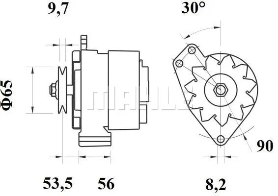 MG 533 KNECHT/MAHLE Генератор (фото 3)