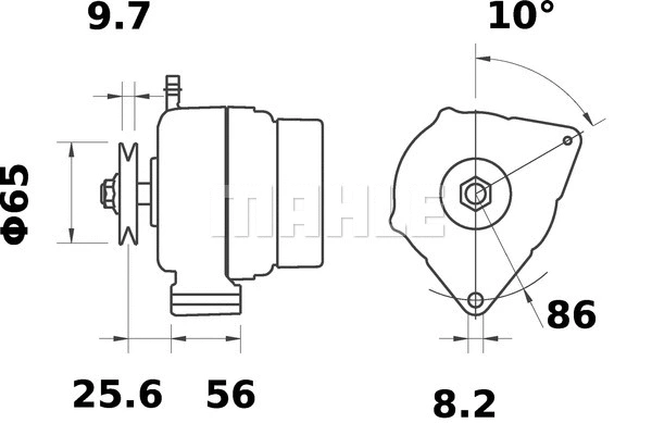 MG 534 KNECHT/MAHLE Генератор (фото 2)