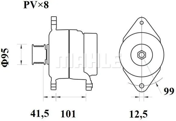 MG 548 KNECHT/MAHLE Генератор (фото 3)