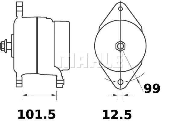 MG 549 KNECHT/MAHLE Генератор (фото 2)