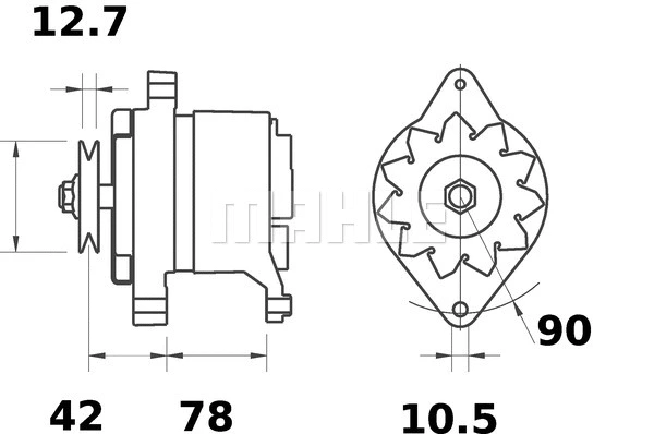 MG 588 KNECHT/MAHLE Генератор (фото 1)