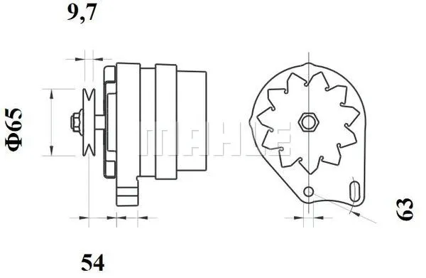 MG 608 KNECHT/MAHLE Генератор (фото 2)