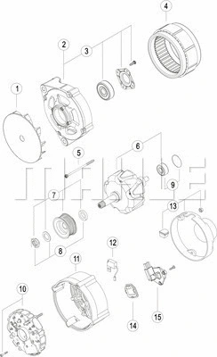 MG 781 KNECHT/MAHLE Генератор (фото 1)