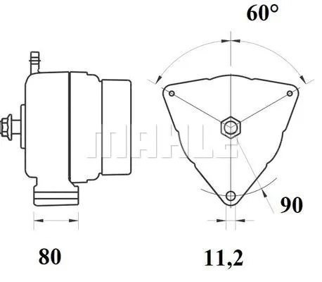 MG 806 KNECHT/MAHLE Генератор (фото 1)