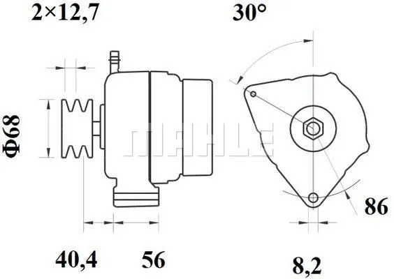 MG 81 KNECHT/MAHLE Генератор (фото 3)