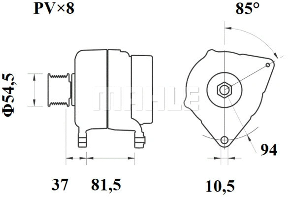 MG 810 KNECHT/MAHLE Генератор (фото 1)