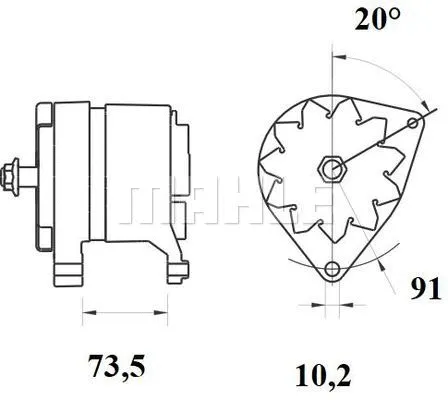 MG 879 KNECHT/MAHLE Генератор (фото 1)