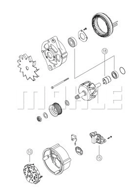 MG 879 KNECHT/MAHLE Генератор (фото 3)