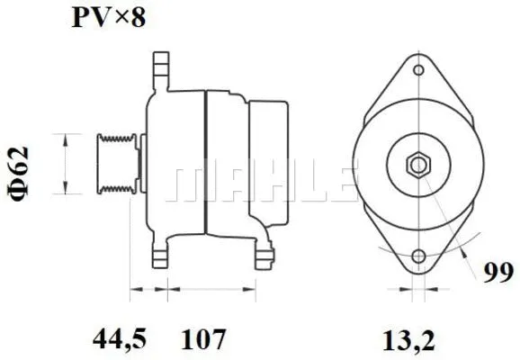 MG 898 KNECHT/MAHLE Генератор (фото 1)