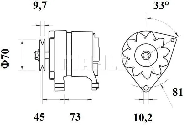 MG 98 KNECHT/MAHLE Генератор (фото 3)