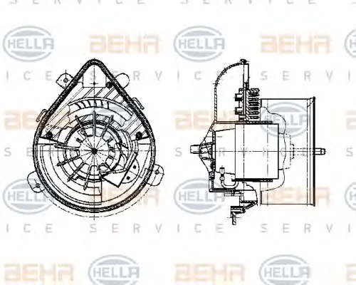 8EW 009 159-391 BEHR/HELLA/PAGID Вентилятор салона (фото 1)