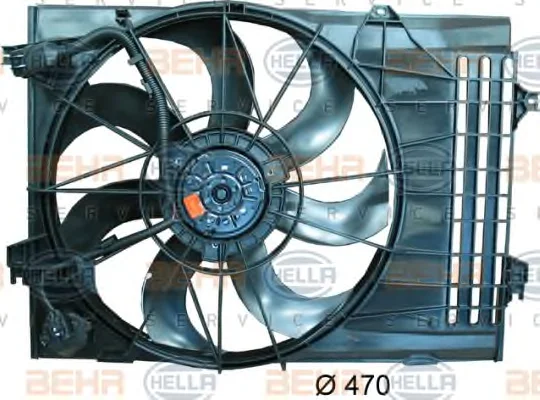 8EW 351 034-491 BEHR/HELLA/PAGID Вентилятор охлаждения радиатора (фото 1)