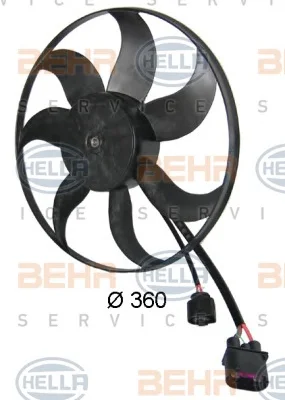 8EW 351 039-171 BEHR/HELLA/PAGID Вентилятор охлаждения радиатора (фото 1)