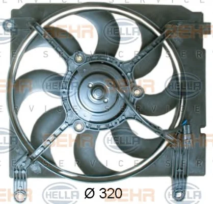8EW 351 041-371 BEHR/HELLA/PAGID Вентилятор охлаждения радиатора (фото 1)