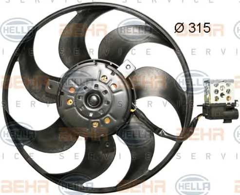 8EW 351 044-061 BEHR/HELLA/PAGID Вентилятор охлаждения радиатора (фото 1)