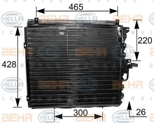8FC 351 035-181 BEHR/HELLA/PAGID Радиатор кондиционера (фото 1)