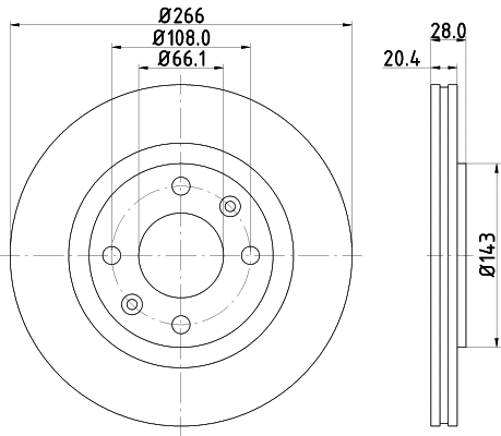 MDK0087 MINTEX Комплект тормозов, дисковый тормозной механизм (фото 2)