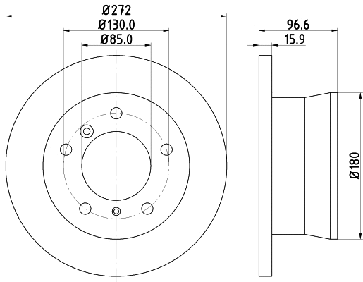 MDK0136 MINTEX Комплект тормозов, дисковый тормозной механизм (фото 2)