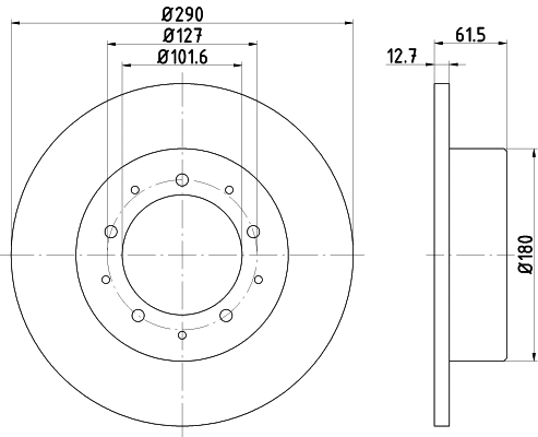 MDK0142 MINTEX Комплект тормозов, дисковый тормозной механизм (фото 2)