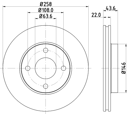 MDK0172 MINTEX Комплект тормозов, дисковый тормозной механизм (фото 2)