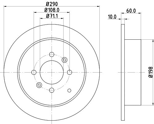 MDK0173 MINTEX Комплект тормозов, дисковый тормозной механизм (фото 2)