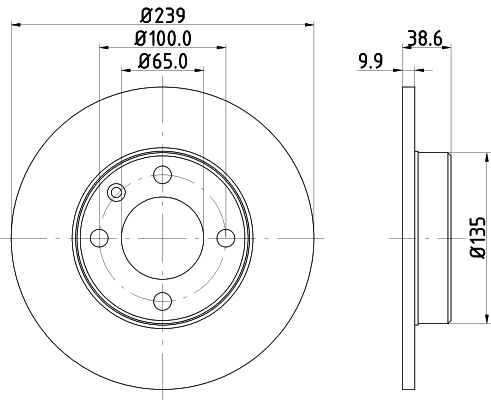MDK0178 MINTEX Комплект тормозов, дисковый тормозной механизм (фото 2)