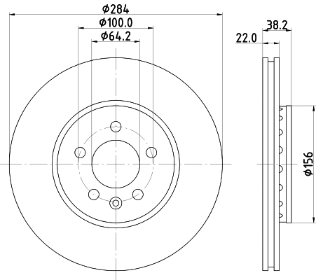 MDK0185 MINTEX Комплект тормозов, дисковый тормозной механизм (фото 2)