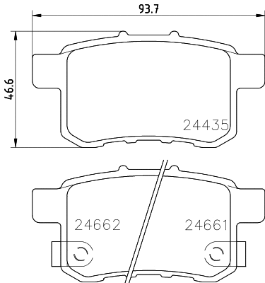 MDK0259 MINTEX Комплект тормозов, дисковый тормозной механизм (фото 1)