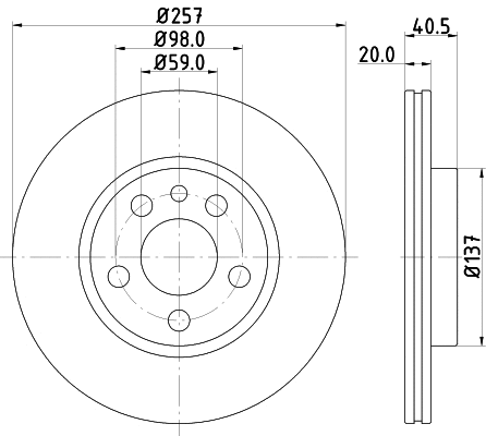 MVK0001 MINTEX Комплект тормозов, дисковый тормозной механизм (фото 3)