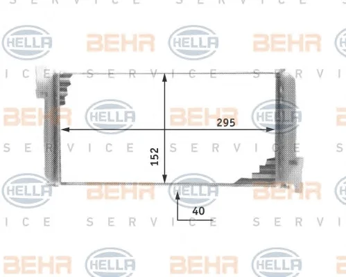 8FH 351 311-591 BEHR/HELLA/PAGID Радиатор отопителя салона (фото 1)