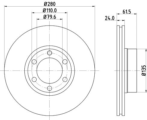 MVK0054 MINTEX Комплект тормозов, дисковый тормозной механизм (фото 2)