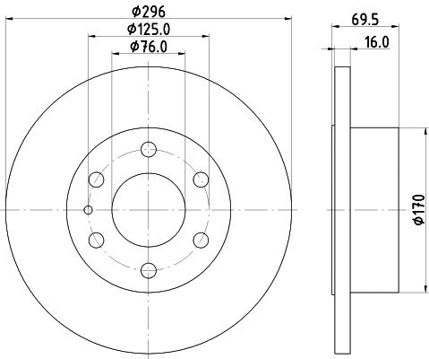 MVK0069 MINTEX Комплект тормозов, дисковый тормозной механизм (фото 4)