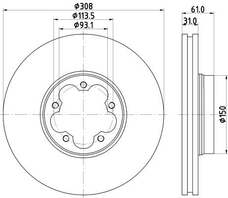 MVK0072 MINTEX Комплект тормозов, дисковый тормозной механизм (фото 3)