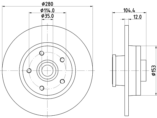 MVK0076 MINTEX Комплект тормозов, дисковый тормозной механизм (фото 2)