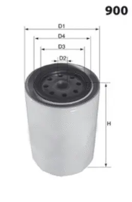 O001 MISFAT Фильтр охлаждающей жидкости (фото 1)