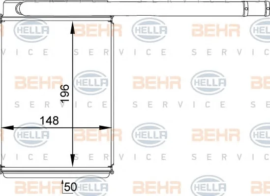8FH 351 313-461 BEHR/HELLA/PAGID Радиатор отопителя салона (фото 1)