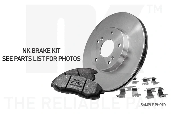 2995010011 NK Комплект тормозов, дисковый тормозной механизм (фото 1)