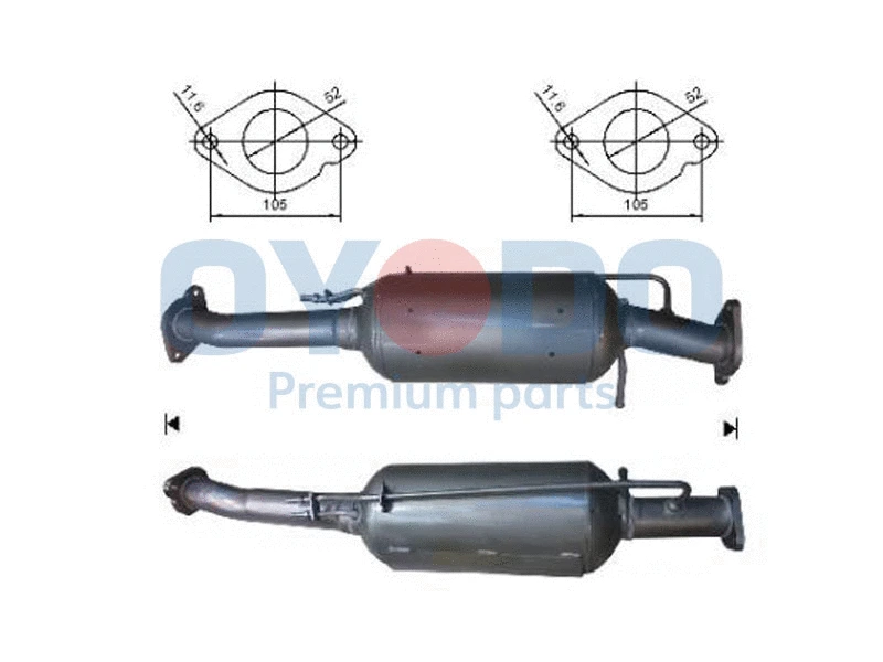 20N0025-OYO Oyodo Сажевый / частичный фильтр, система выхлопа ОГ (фото 1)