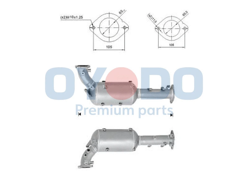 20N0065-OYO Oyodo Сажевый / частичный фильтр, система выхлопа ОГ (фото 1)