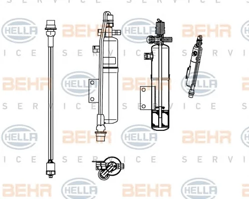 8FT 351 198-541 BEHR/HELLA/PAGID Осушитель кондиционера (фото 1)