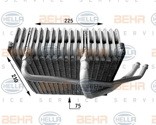 8FV 351 210-771 BEHR/HELLA/PAGID Испаритель кондиционера (фото 1)
